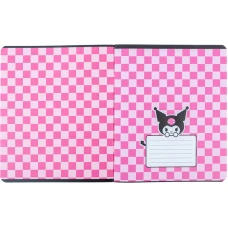 Зошит 24 арк., клітинка, софт тач + УФ лак, Kuromi HK24-238 Kite