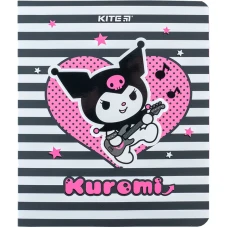 Зошит 24 арк., клітинка, софт тач + УФ лак, Kuromi HK24-238 Kite
