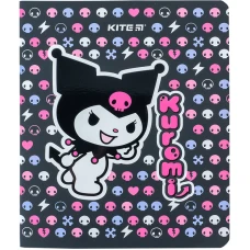 Зошит 24 арк., клітинка, софт тач + УФ лак, Kuromi HK24-238 Kite