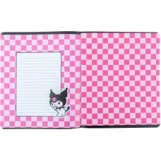 Зошит 24 арк., клітинка, софт тач + УФ лак, Kuromi HK24-238 Kite