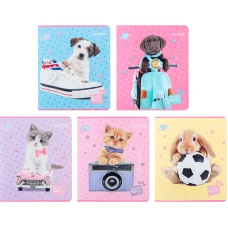 Зошит 24 арк., клітинка, софт тач + УФ лак, Studio Pets SP24-238 Kite