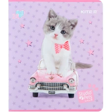 Зошит 24 арк., клітинка, софт тач + УФ лак, Studio Pets SP24-238 Kite