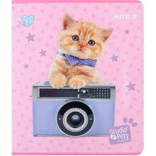 Зошит 24 арк., клітинка, софт тач + УФ лак, Studio Pets SP24-238 Kite