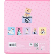 Зошит 24 арк., клітинка, софт тач + УФ лак, Studio Pets SP24-238 Kite