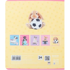 Зошит 24 арк., клітинка, софт тач + УФ лак, Studio Pets SP24-238 Kite