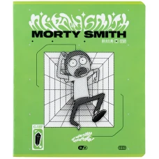 Зошит 48 арк., клітинка, гібр. лак + УФ лак, Rick and Morty RM24-259 Kite
