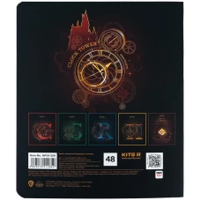 Зошит 48 арк., клітинка, софт тач + УФ лак, Harry Potter HP24-259 Kite