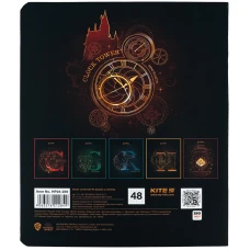 Зошит 48 арк., клітинка, софт тач + УФ лак, Harry Potter HP24-259 Kite