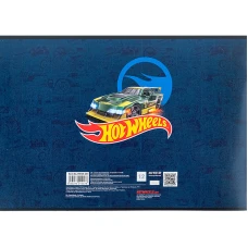 Зошит для малювання, 12 арк., скоба, гібр. лак + УФ лак, Hot Wheels HW24-241 Kite