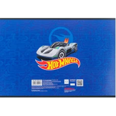 Зошит для малювання, 12 арк., скоба, гібр. лак + УФ лак, Hot Wheels HW24-241 Kite