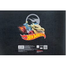 Зошит для малювання, 12 арк., скоба, гібр. лак + УФ лак, Hot Wheels HW24-241 Kite