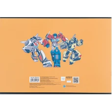Зошит для малювання, 12 арк., скоба, софт тач + УФ лак, Transformers TF24-241 Kite