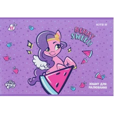Зошит для малювання, 12 арк., скоба, УФ лак + глітер, My Little Pony LP24-241 Kite