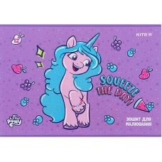 Зошит для малювання, 12 арк., скоба, УФ лак + глітер, My Little Pony LP24-241 Kite
