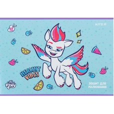 Зошит для малювання, 12 арк., скоба, УФ лак + глітер, My Little Pony LP24-241 Kite