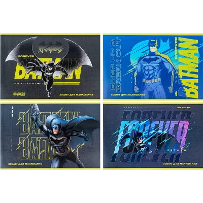 Зошит для малювання, 24 арк., скоба, гібр. лак + УФ лак, DC Comics DC24-242 Kite