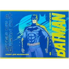 Зошит для малювання, 24 арк., скоба, гібр. лак + УФ лак, DC Comics DC24-242 Kite