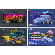 Зошит для малювання, 24 арк., скоба, софт тач + УФ лак, Hot Wheels HW24-242 Kite