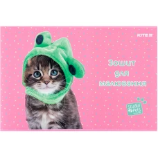Зошит для малювання, 24 арк., скоба, софт тач + УФ лак, Studio Pets SP24-242 Kite
