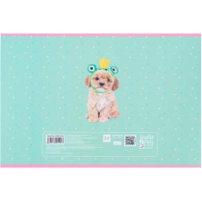 Зошит для малювання, 24 арк., скоба, софт тач + УФ лак, Studio Pets SP24-242 Kite
