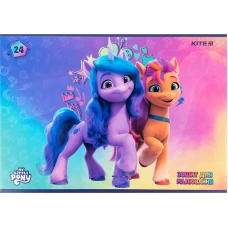 Зошит для малювання, 24 арк., скоба, УФ лак + глітер, My Little Pony LP24-242 Kite