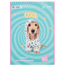 Зошит для малювання, 30 арк., спір., софт тач + УФ лак, Studio Pets SP24-243 Kite
