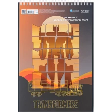 Зошит для малювання, 30 арк., спір., софт тач + УФ лак, Transformers TF24-243 Kite