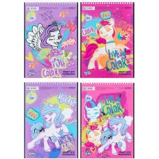Зошит для малювання, 30 арк., спір., УФ лак + глітер, My Little Pony LP24-243 Kite