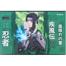 Зошит для малювання, 12 арк., скоба, гібр. лак + УФ лак, Naruto NR24-241 Kite