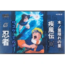 Зошит для малювання, 12 арк., скоба, гібр. лак + УФ лак, Naruto NR24-241 Kite