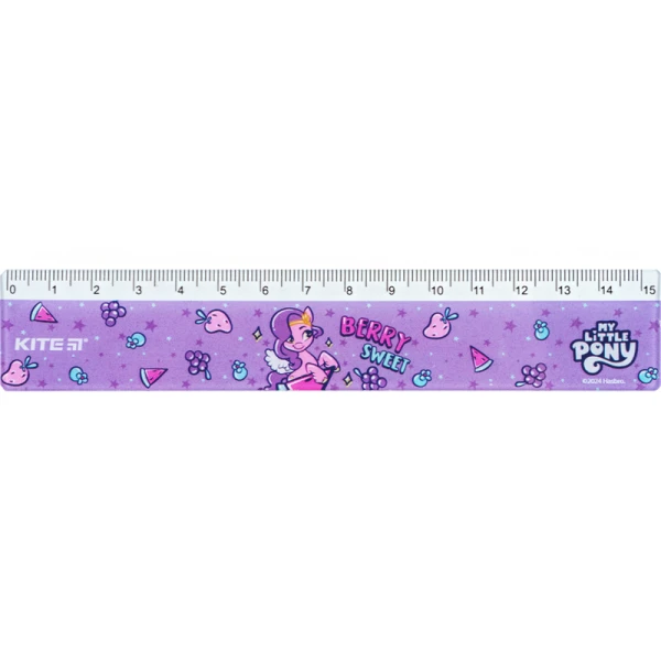Лінійка пластикова, 15см. My Little Pony LP24-090 Kite