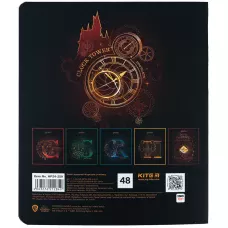 Зошит 48 арк., клітинка, софт тач + УФ лак, Harry Potter HP24-259 Kite