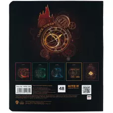 Зошит 48 арк., клітинка, софт тач + УФ лак, Harry Potter HP24-259 Kite
