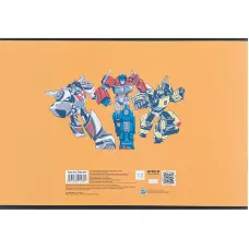 Зошит для малювання, 12 арк., скоба, софт тач + УФ лак, Transformers TF24-241 Kite