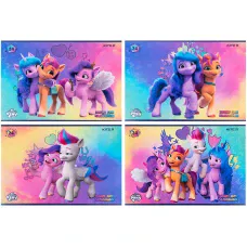 Зошит для малювання, 24 арк., скоба, УФ лак + глітер, My Little Pony LP24-242 Kite