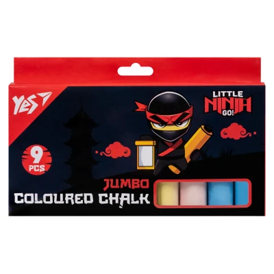 Крейда кольорова Jumbo, 9 шт., 