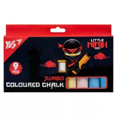Крейда кольорова Jumbo, 9 шт., 