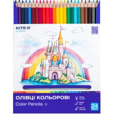 Олівці кольорові, 24 шт. Kite Classic, K-055