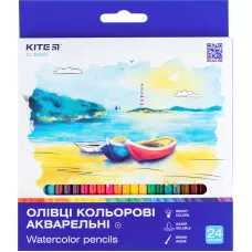 Олівці кольорові акварельні, 24 шт. Kite Classic, K-1050