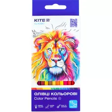 Олівці кольорові двосторонні, 12 шт. Kite Classic, K-054
