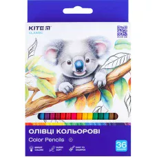 Олівці кольорові, 36 шт. Kite Classic, K-057
