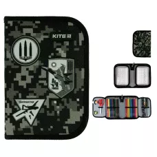 Пенал Kite 1 від., 2 відв., з наповненням K24-622H-10 Air Force