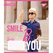 Зошит А5/12 арк кліт YES Barbie, 767192