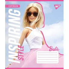 Зошит А5/12 арк кліт YES Barbie, 767192