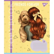 Зошит А5/24 арк кліт YES Friends forever, 767015