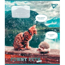 Зошит А5/24 арк кліт YES Funny pets, 767016