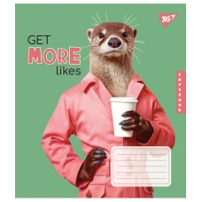 Зошит А5/24 арк кліт YES Get more likes, 767289