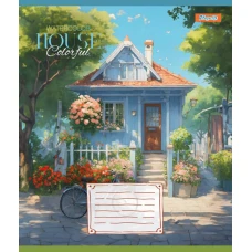 Зошит А5/24 арк лінія 1В House colorful, 767028