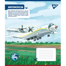 Зошит А5/12 арк кліт YES Антонов. 767428
