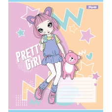 Зошит А5/12 арк лінія 1В Pretty girl, 767221